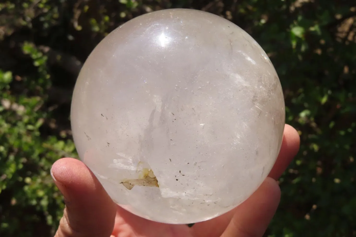 Polished Clear Quartz Sphere x 1 From Madagascar