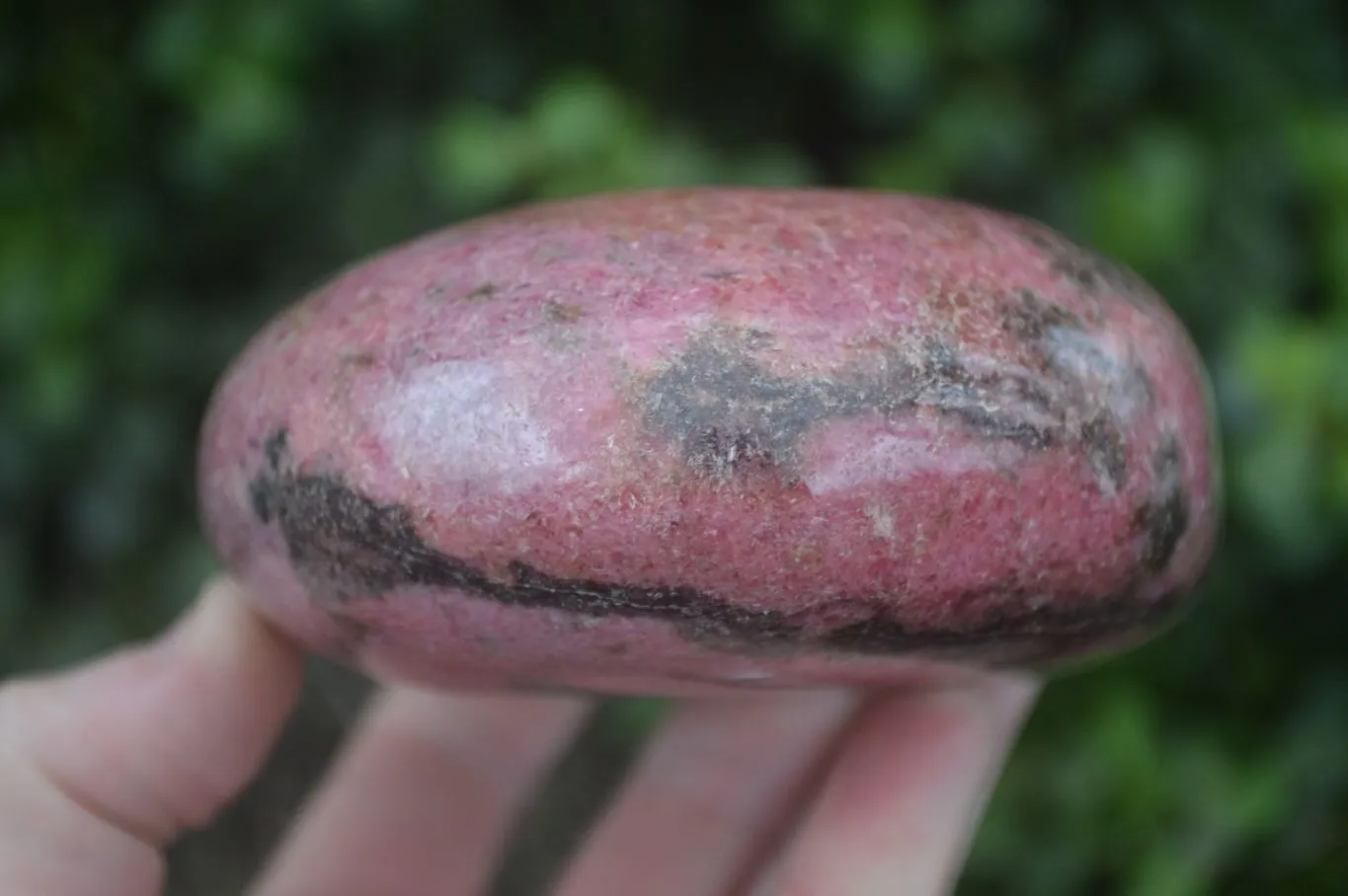 Polished Pink Rhodonite Standing Free Form x 1 From Madagascar