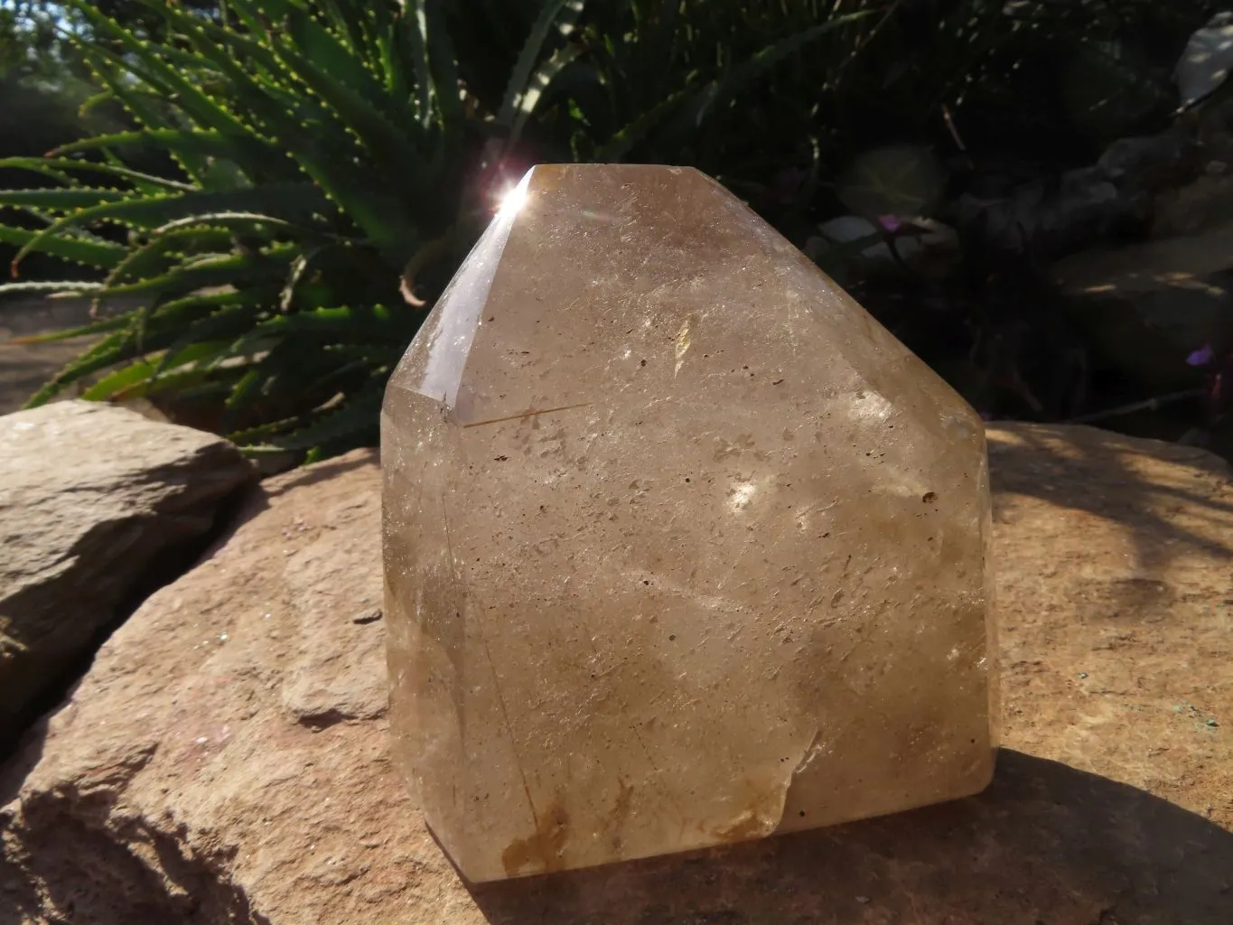 Polished Rutilated Quartz Crystal x 1 From Madagascar