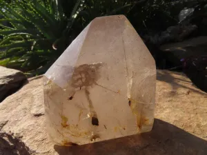 Polished Rutilated Quartz Crystal x 1 From Madagascar