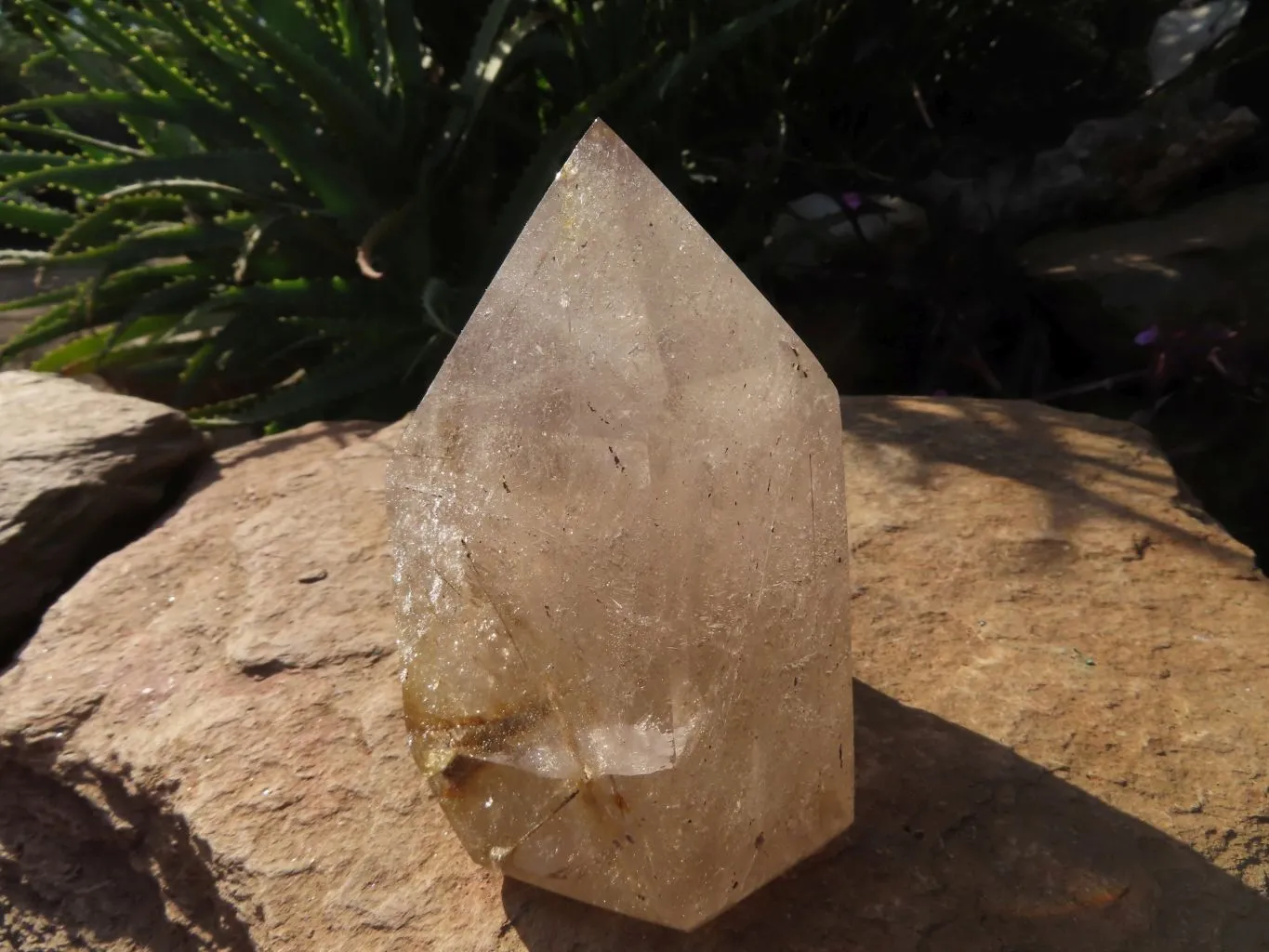 Polished Rutilated Quartz Crystal x 1 From Madagascar