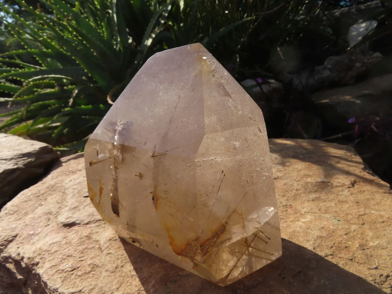 Polished Rutilated Quartz Crystal x 1 From Madagascar