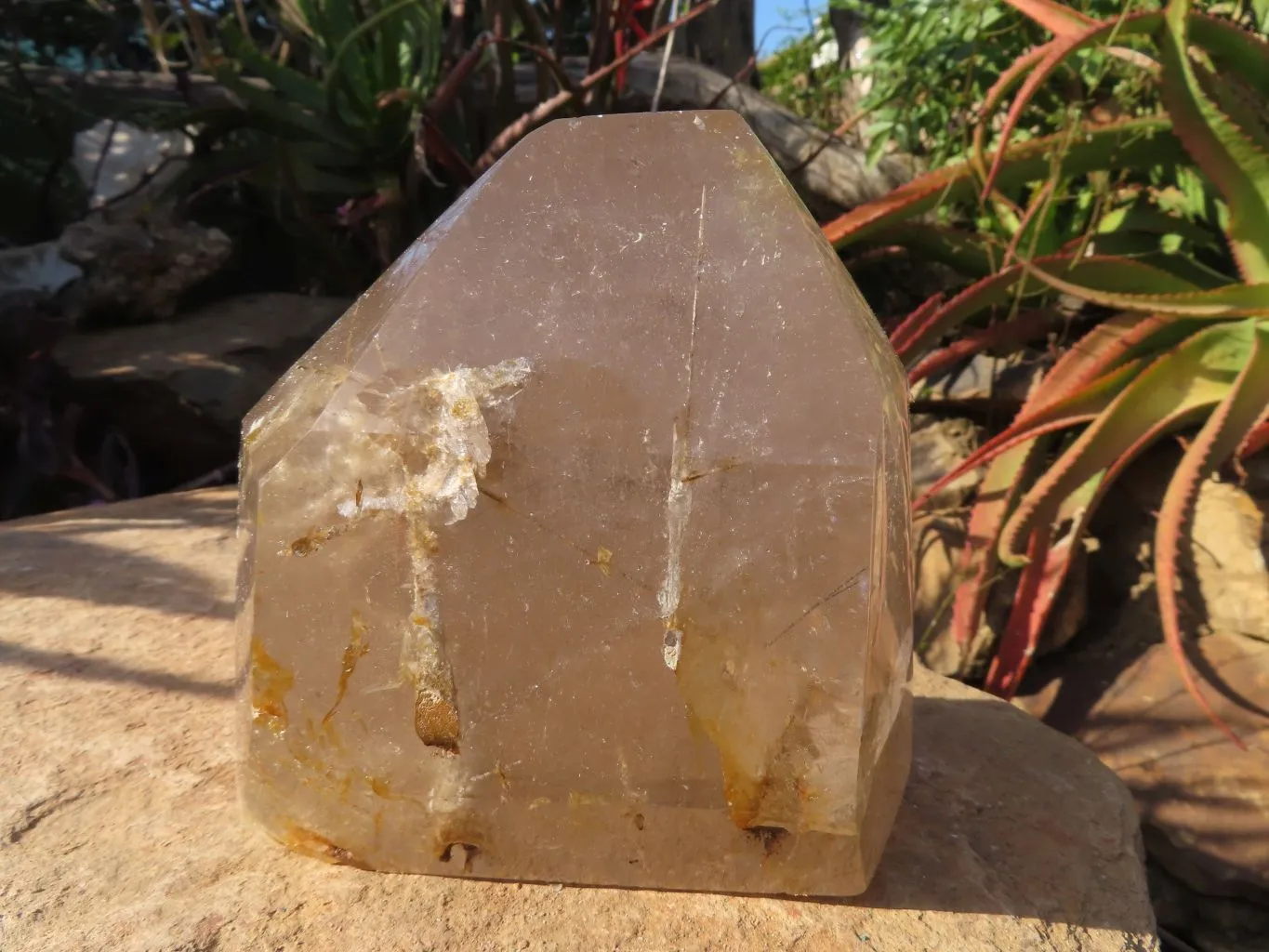 Polished Rutilated Quartz Crystal x 1 From Madagascar