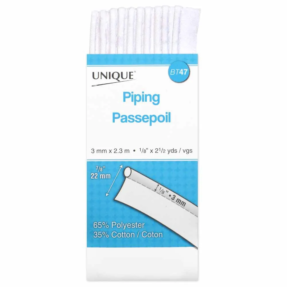 Poly Cotton Piping (Unique®)