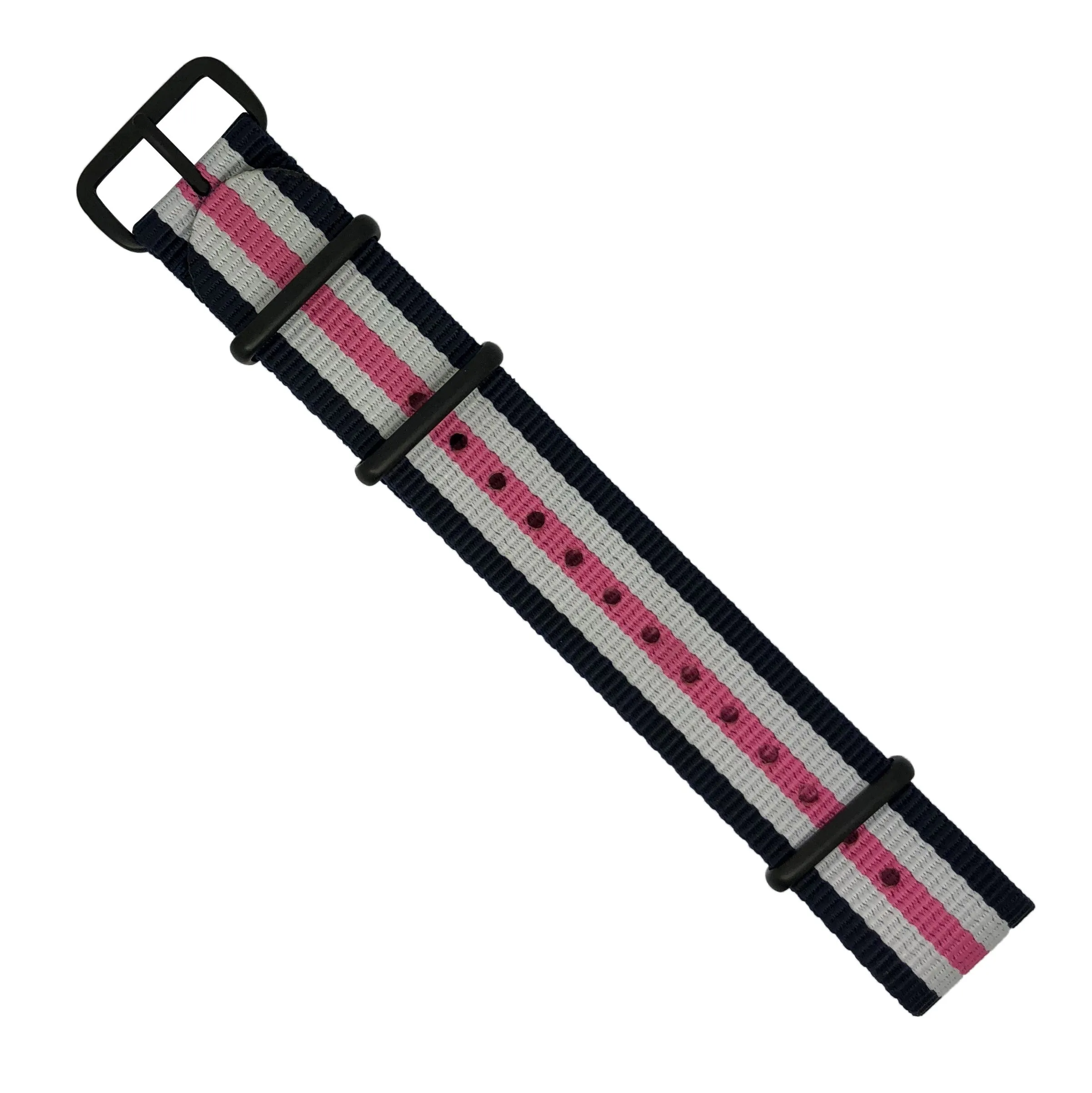 Premium Nato Strap in Regimental Pink