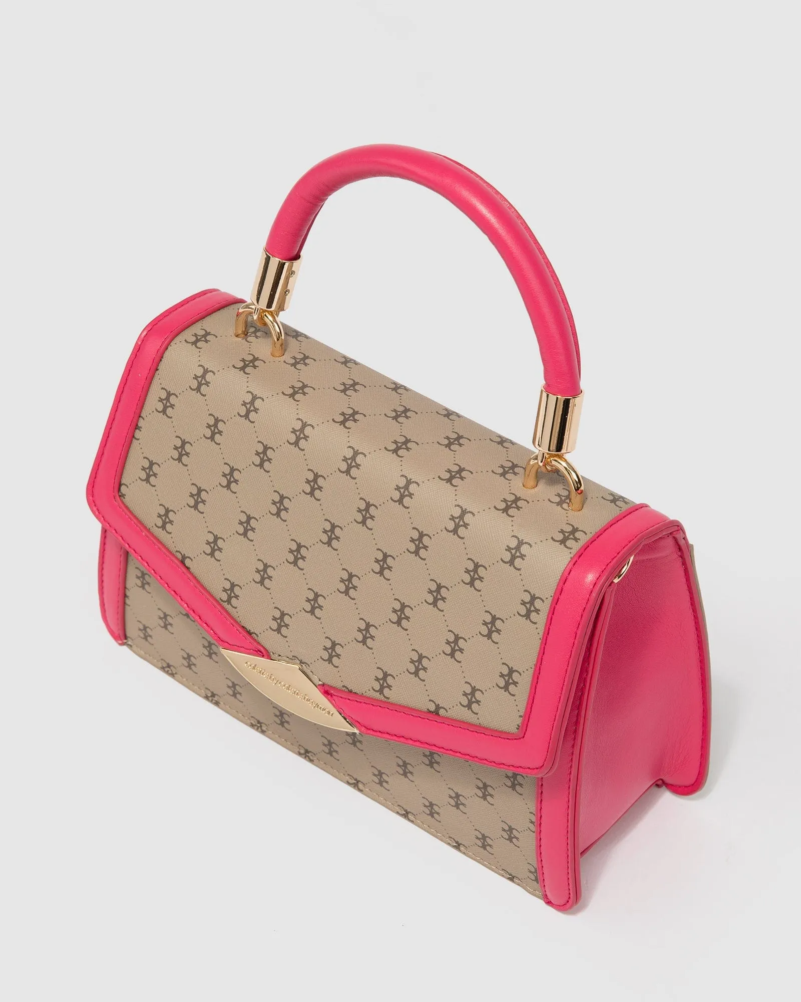 Print Monique Top Handle Mini Bag