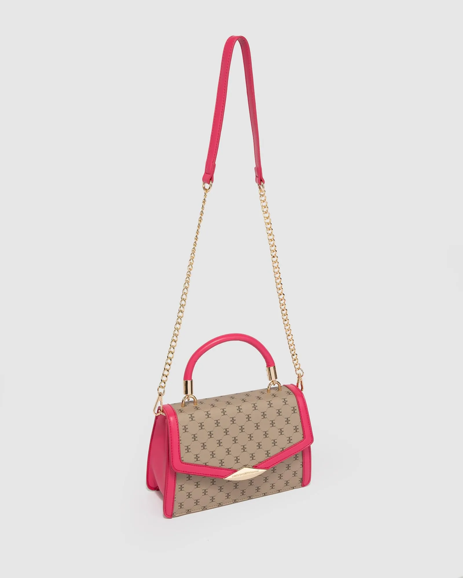 Print Monique Top Handle Mini Bag