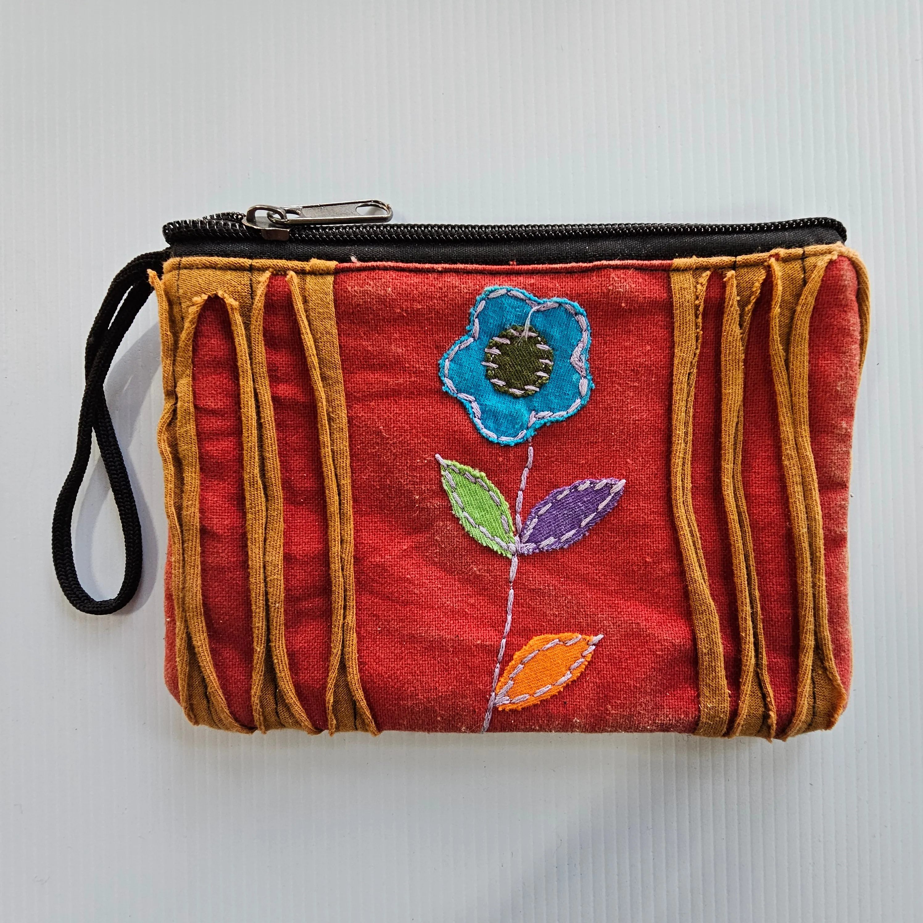 Razor Cut Applique Coin Purse