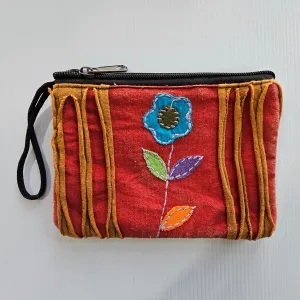 Razor Cut Applique Coin Purse