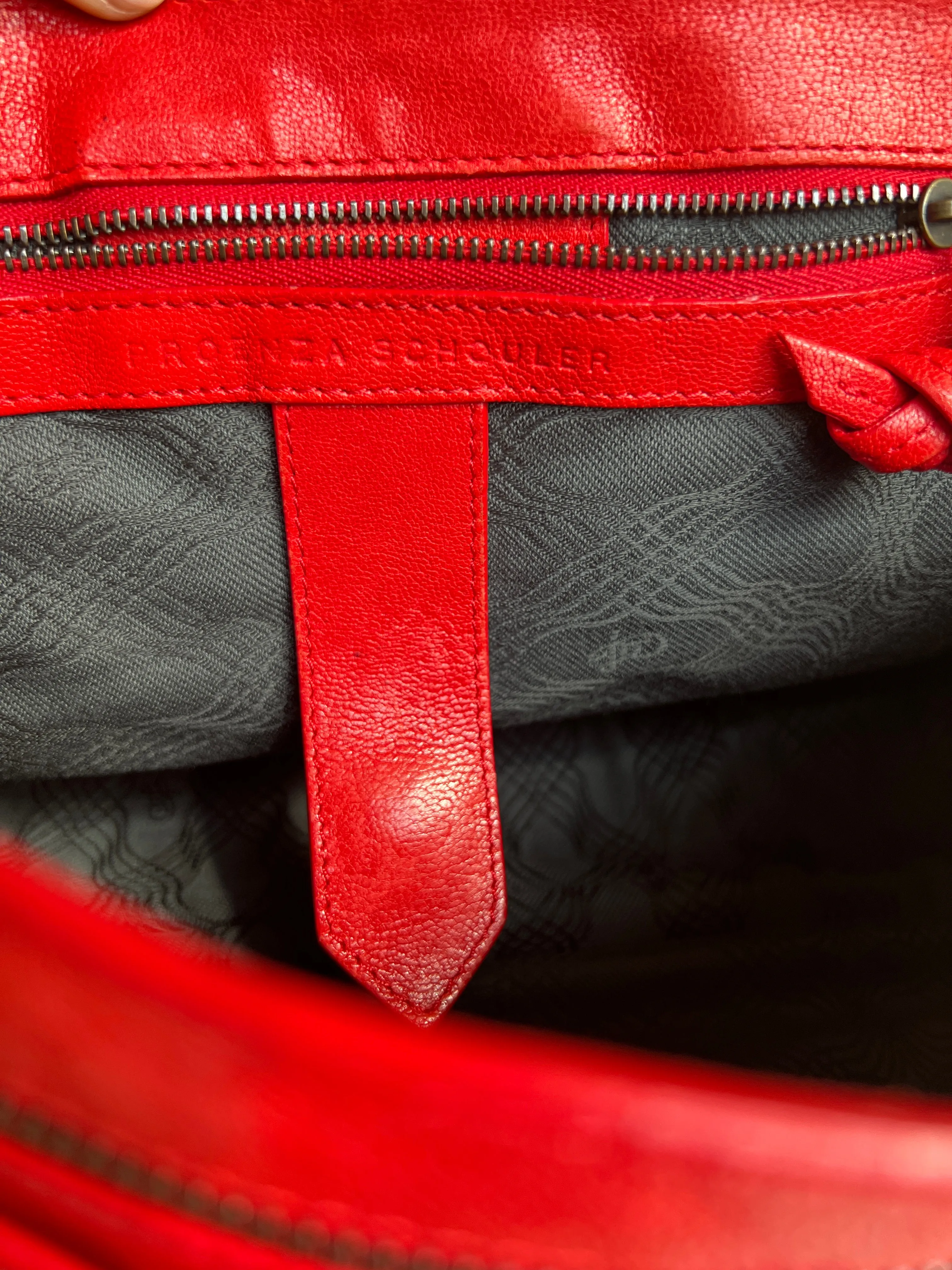 Red Leather Crossbody Bag