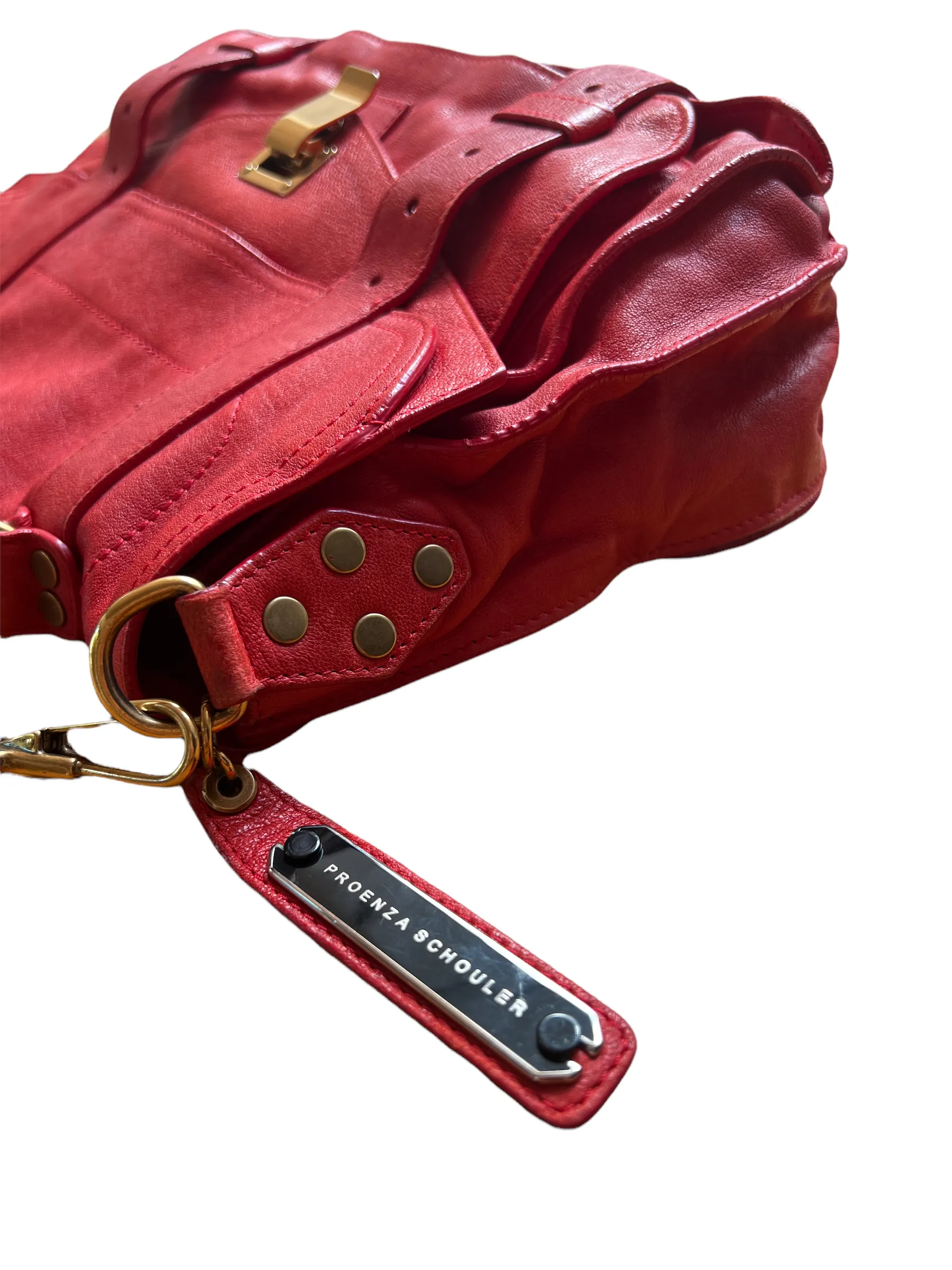 Red Leather Crossbody Bag