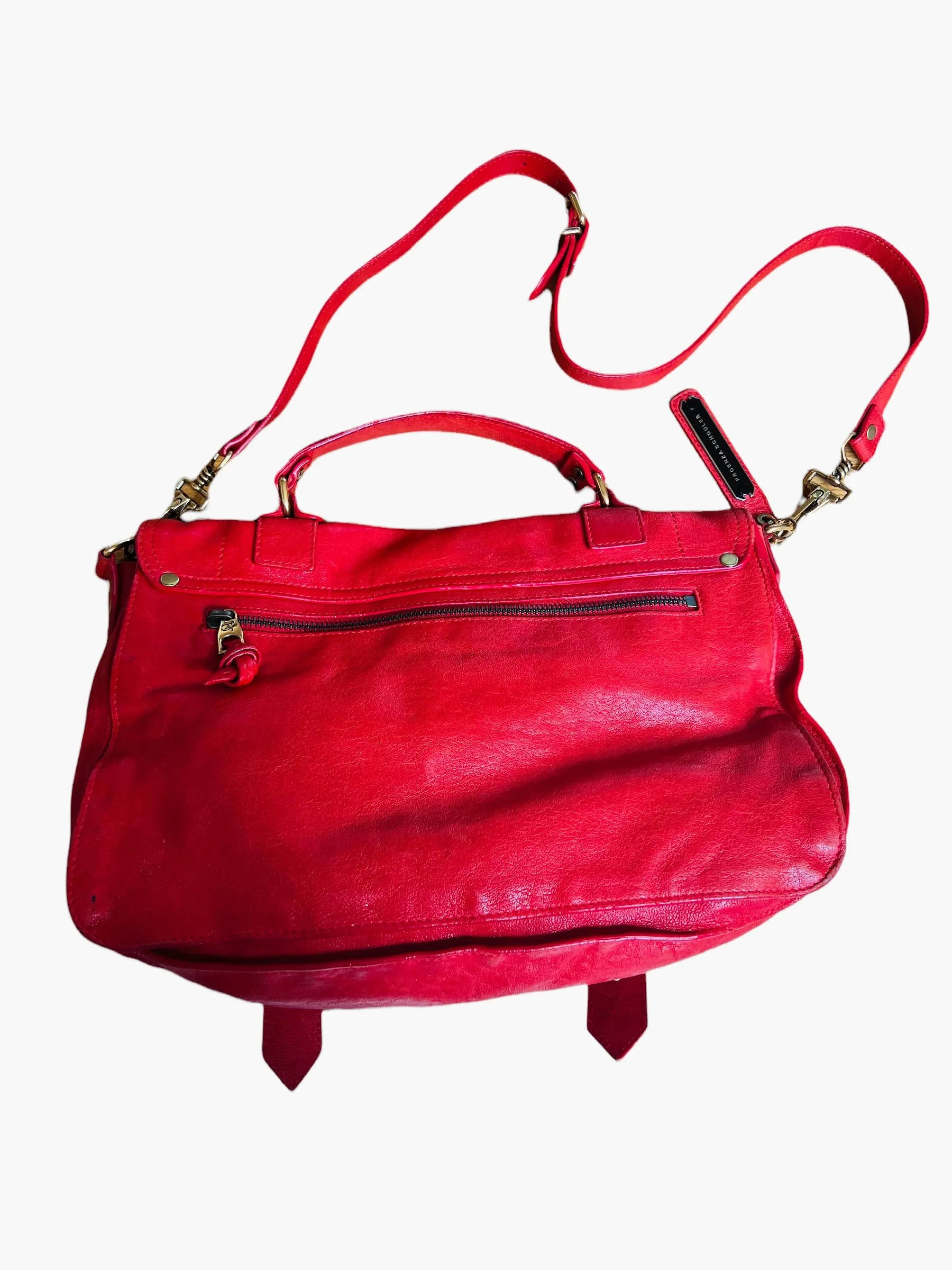 Red Leather Crossbody Bag