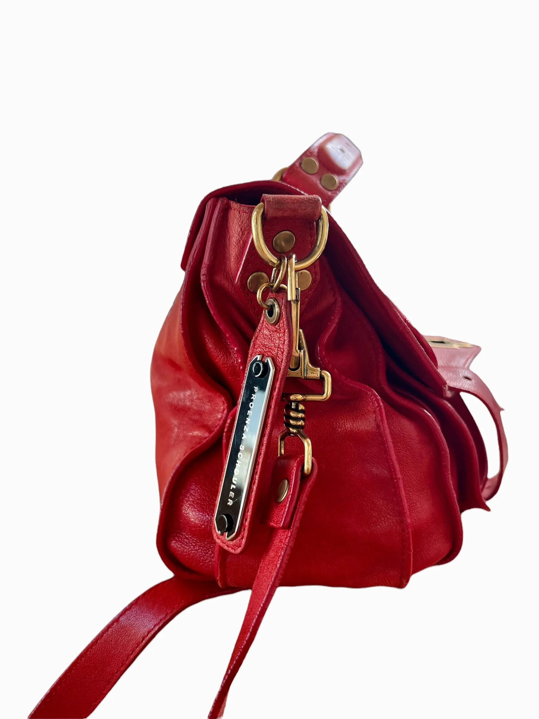 Red Leather Crossbody Bag