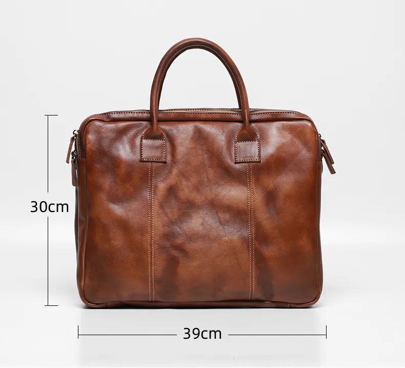 Retro Leather Business Briefcase O1901