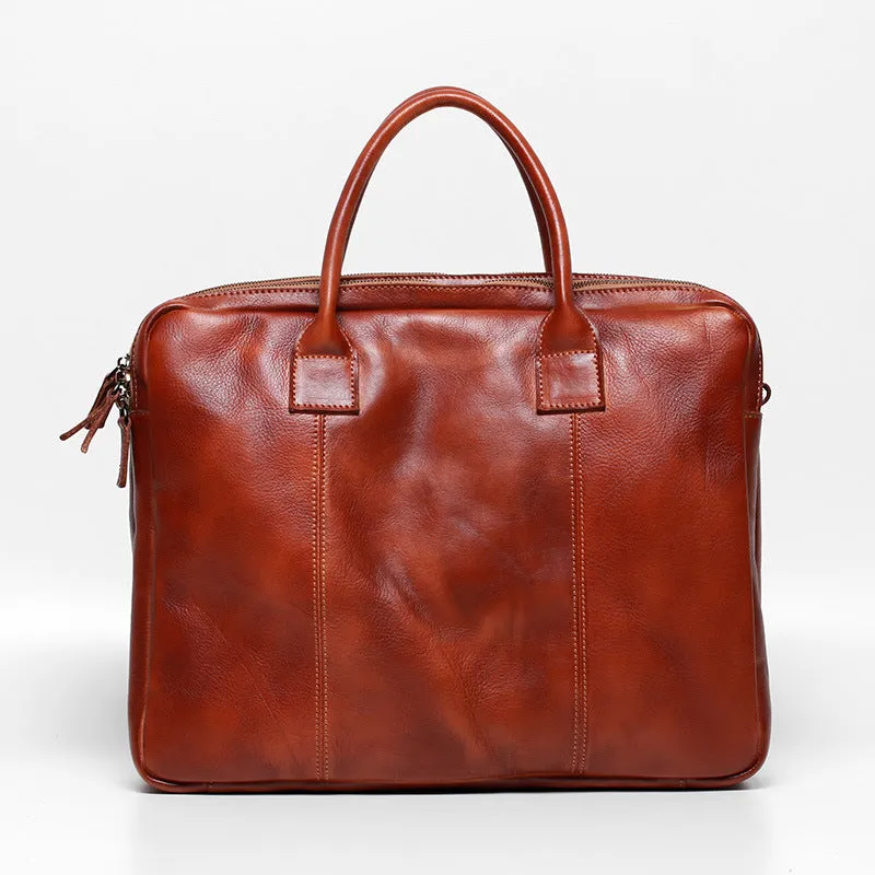 Retro Leather Business Briefcase O1901