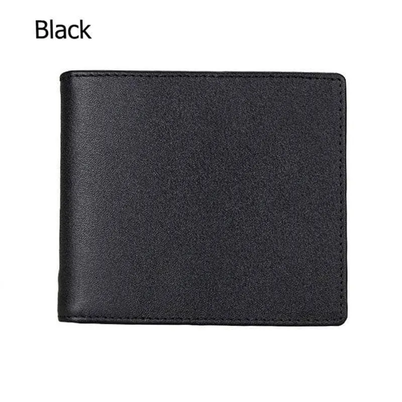 RFID Wallet Anti Theft Scanning Leather Wallet Trifold Purse