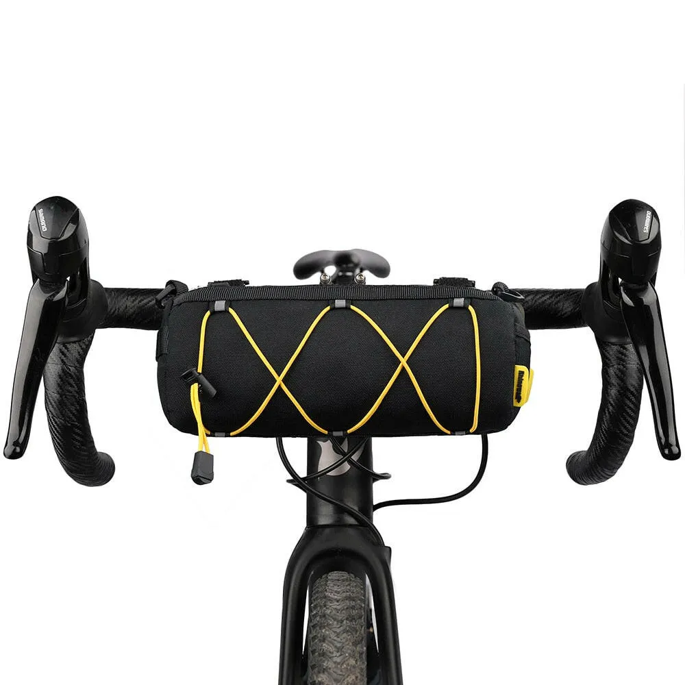 Rhinowalk Bike Bag Portable Handlebar Pannier Multi-purpose Large Capacity Backpack MTB Road Cycling Frame Tube Bag Elastic Band