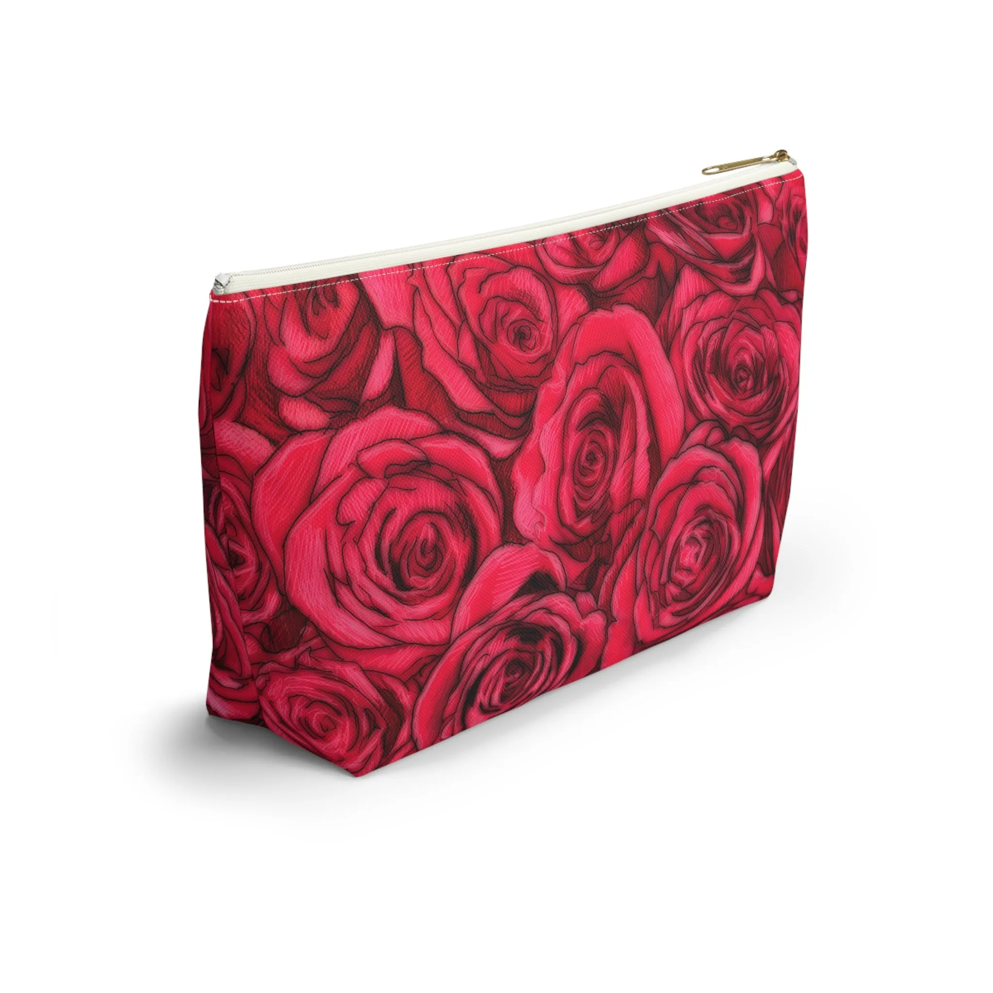 Rose Accessory Pouch w T-bottom