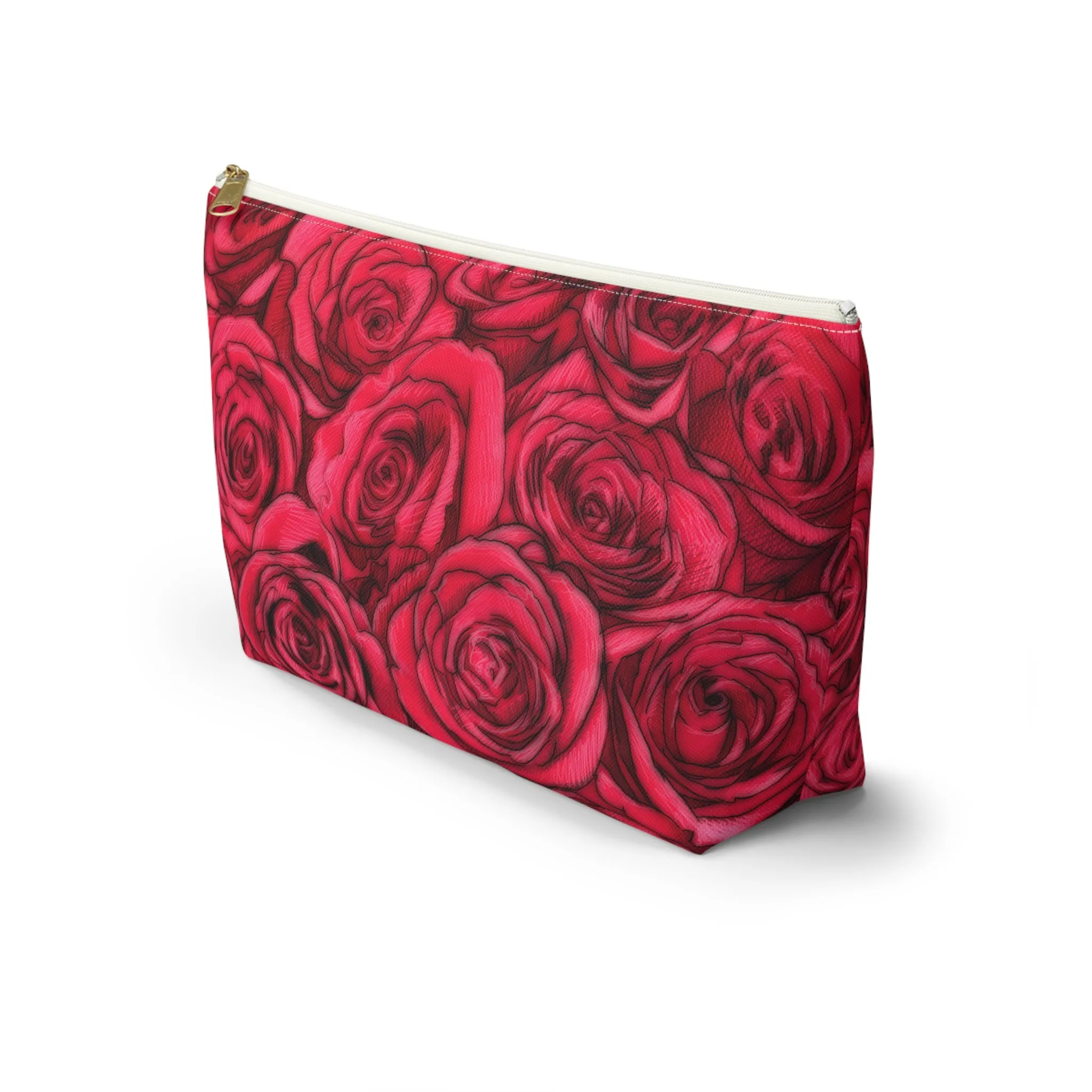 Rose Accessory Pouch w T-bottom