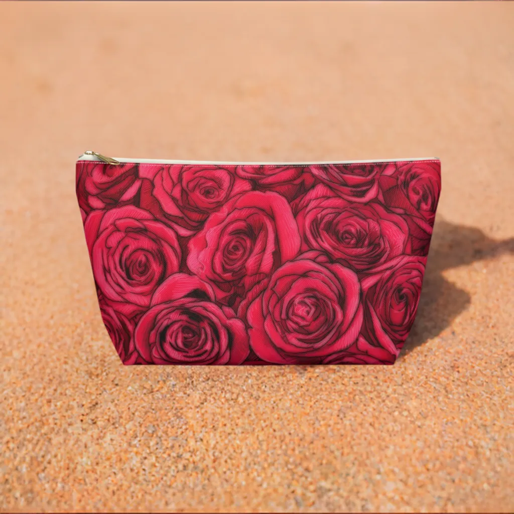 Rose Accessory Pouch w T-bottom