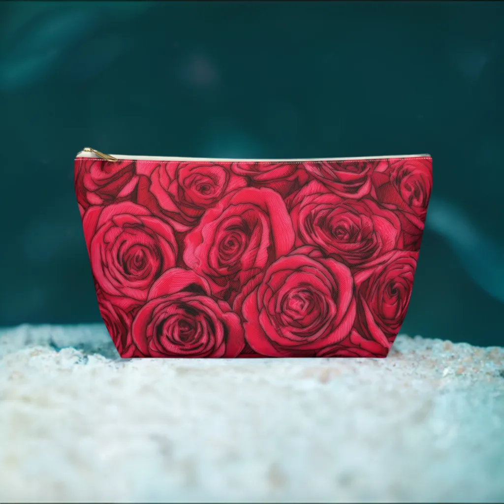 Rose Accessory Pouch w T-bottom