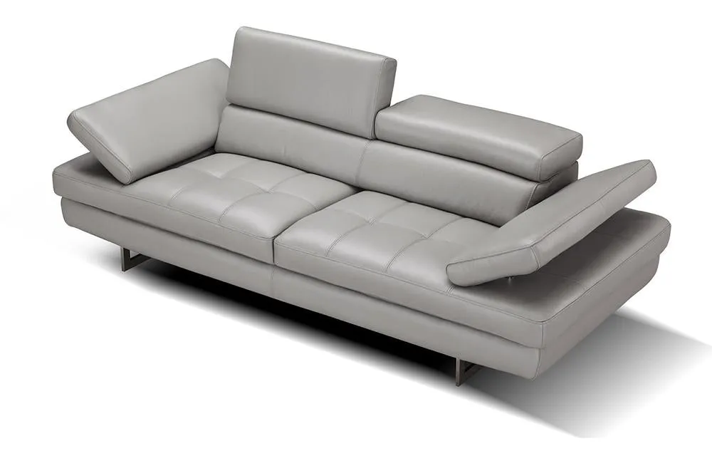 Sarah Premium Leather Loveseat