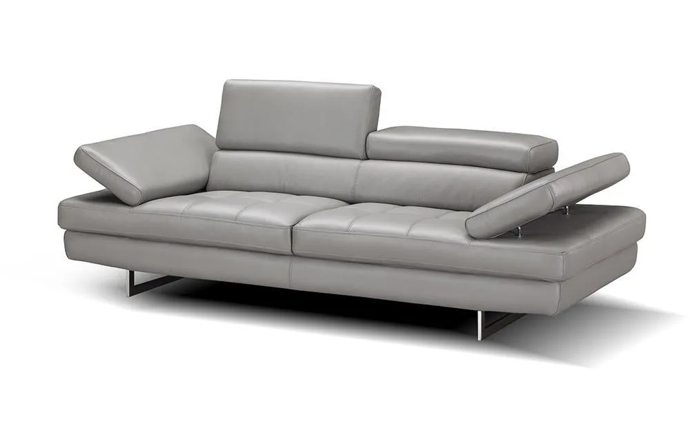 Sarah Premium Leather Loveseat