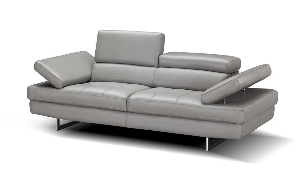 Sarah Premium Leather Loveseat