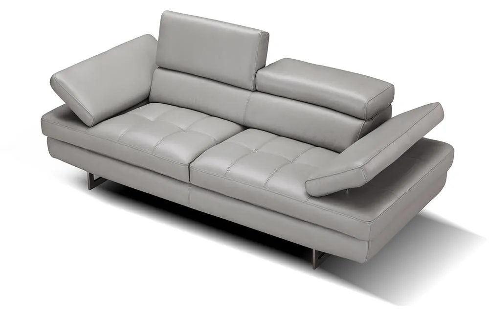 Sarah Premium Leather Loveseat