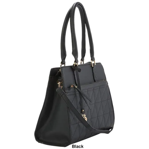 Satchel Bag with Handles Black