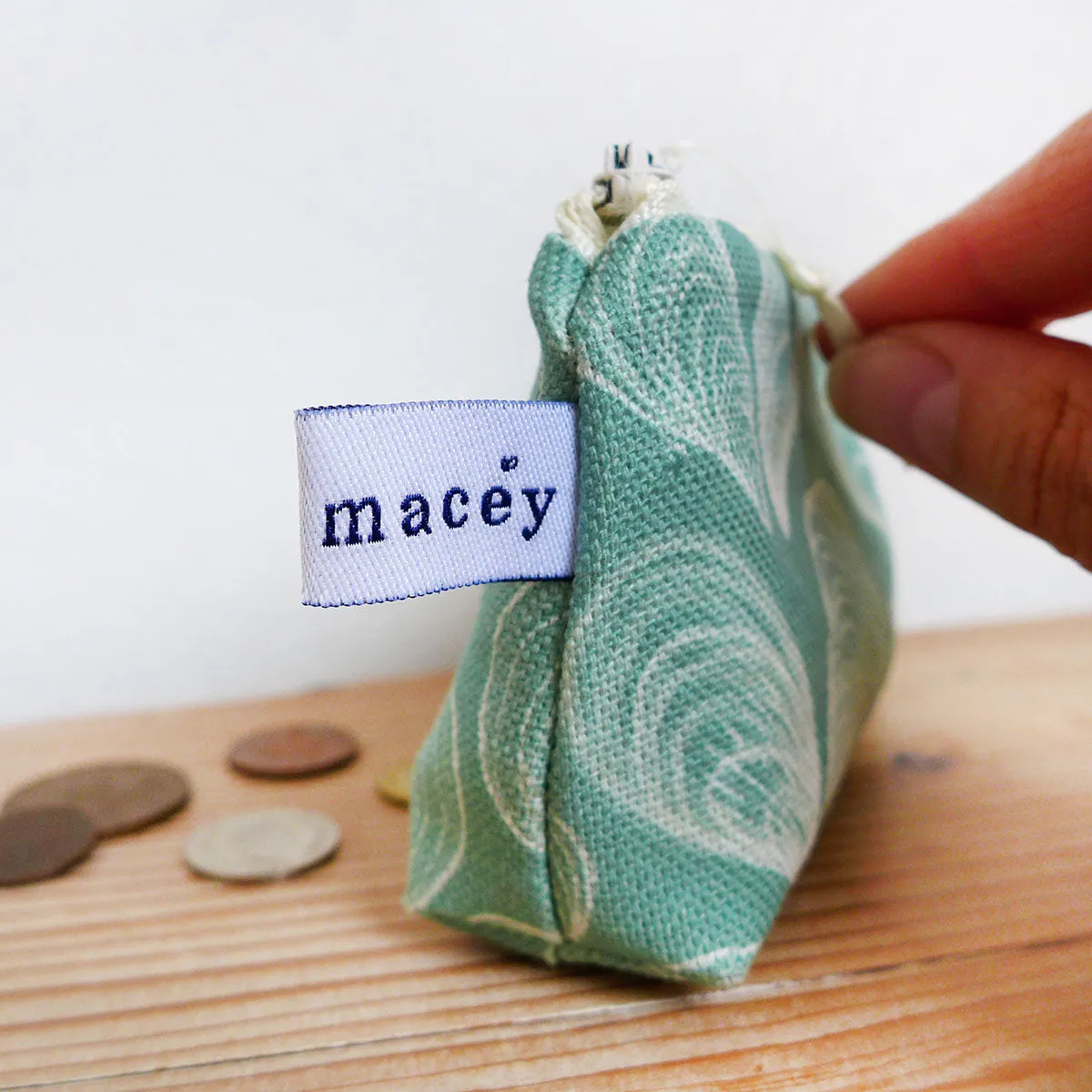 Sea green Mussels Coin Purse