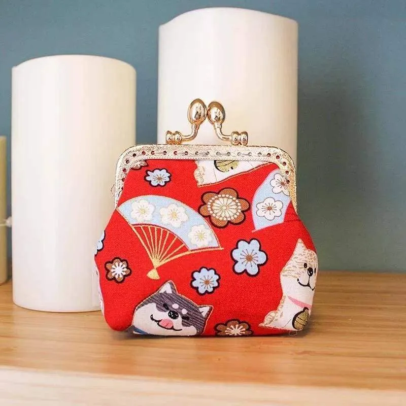 Shiba Inu Girl Clutch Pouch