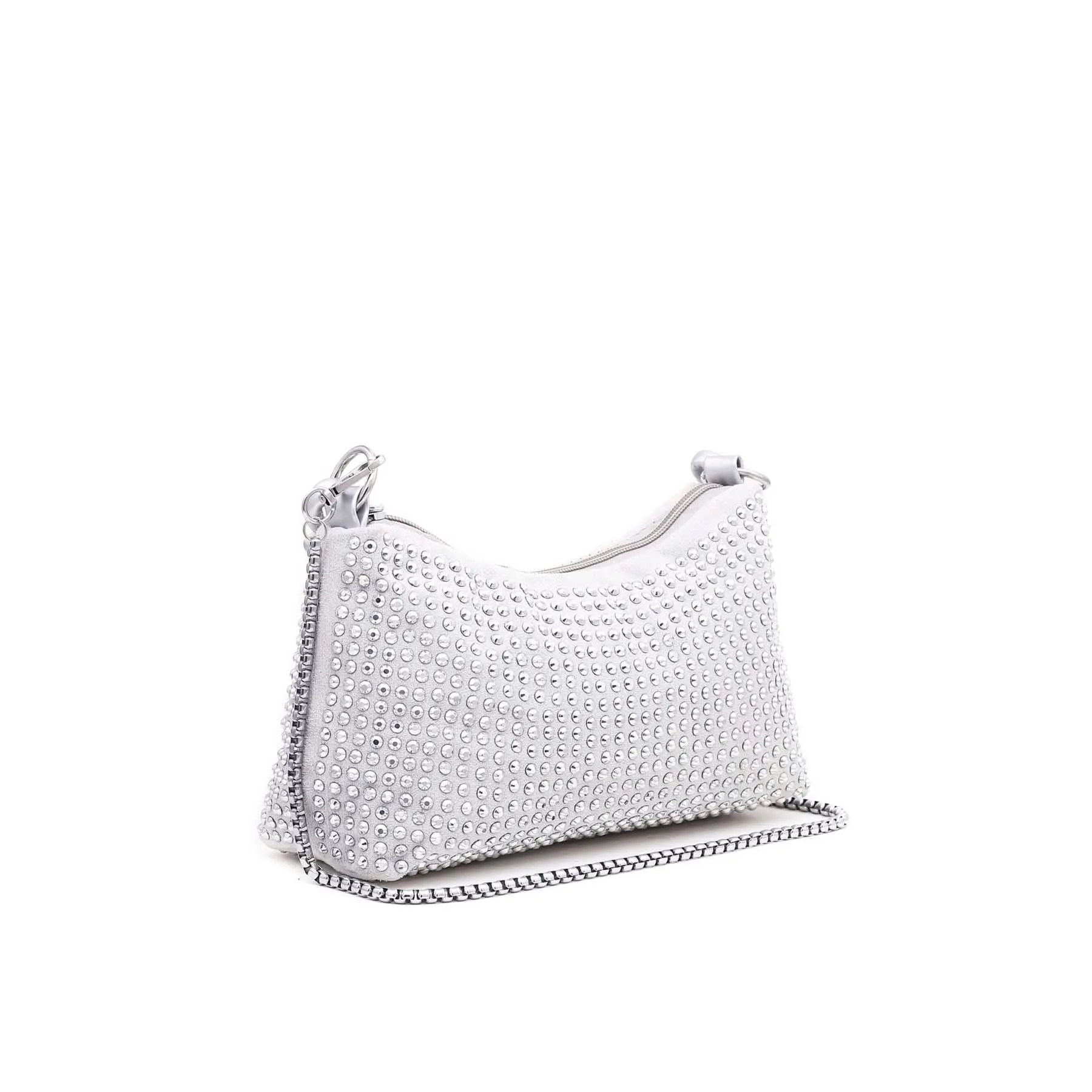 Silver Formal Shoulder Bag P36116