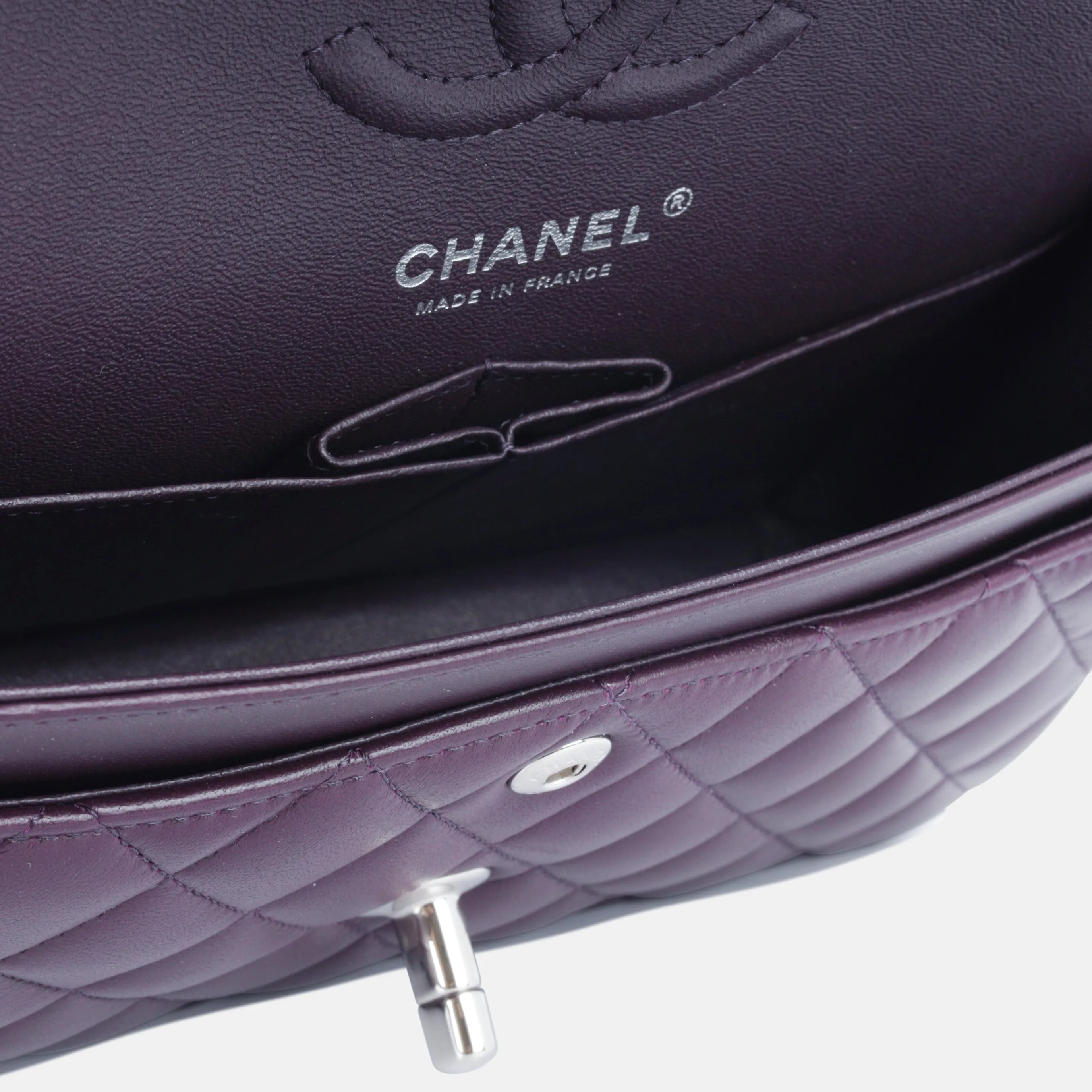 Small Classic Flap Bag - Aubergine