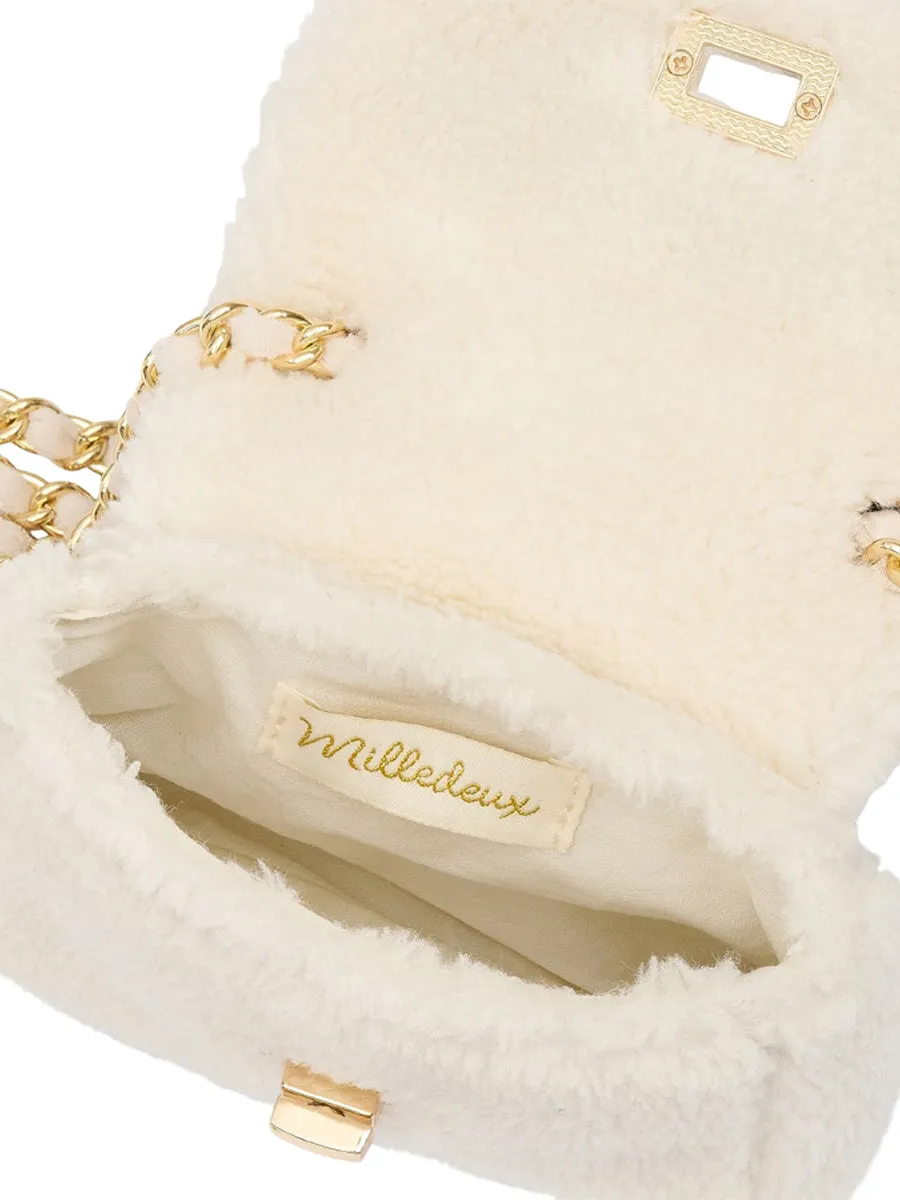 Small Teddy Chain Purse - Ivory