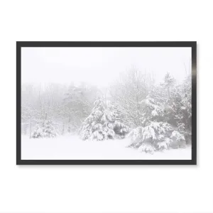 Snowy Pines Wall Art Print