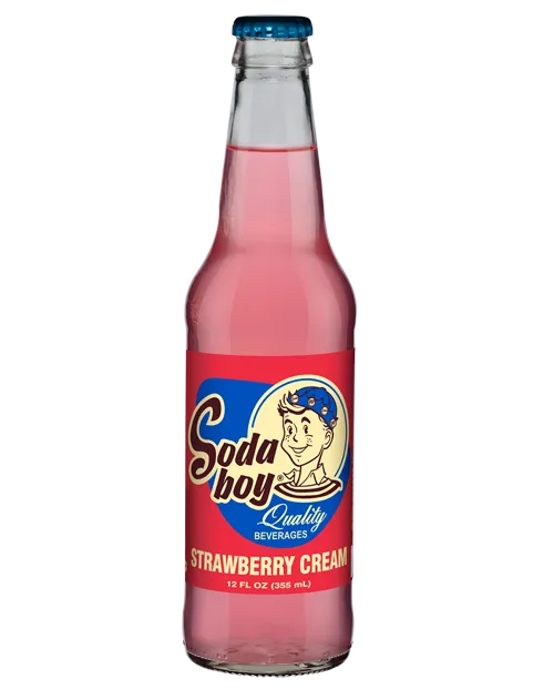 Soda Boy Strawberry Cream Soda 12oz