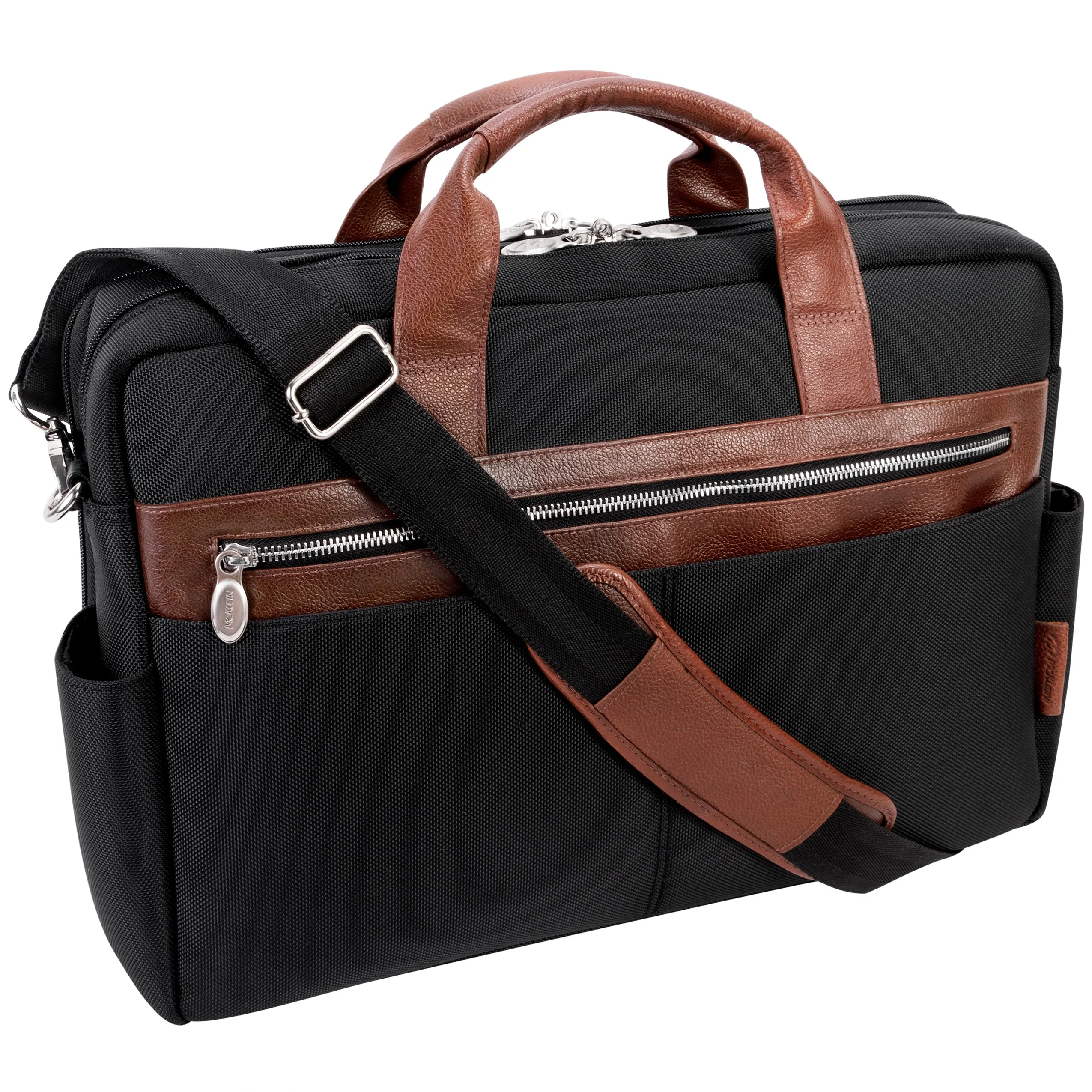 SOUTHPORT | 17” Nylon Two-Tone Laptop Briefcase