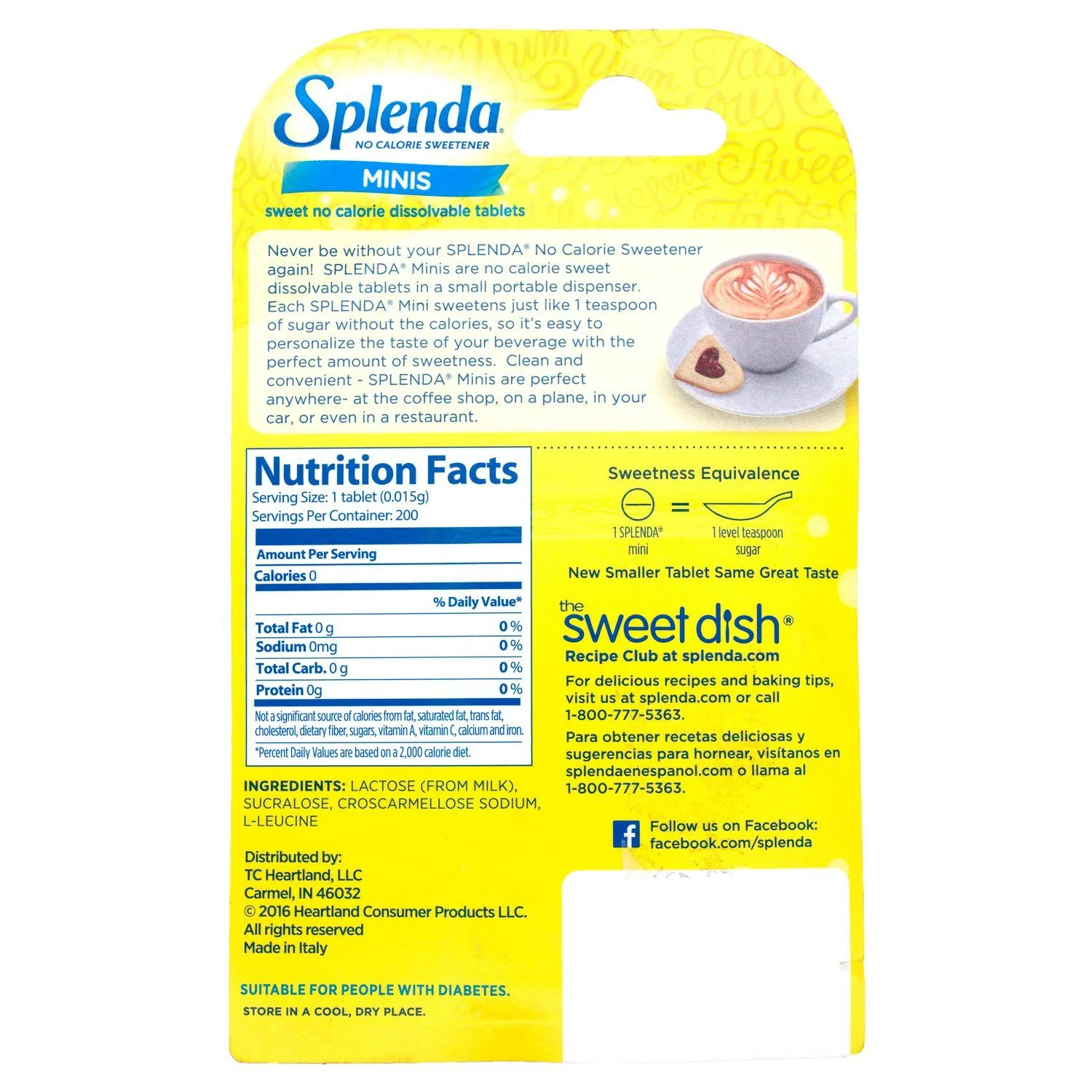 Splenda Minis, No Calorie Sweetener