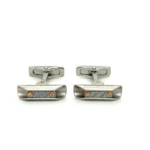 Steel & Gold Cufflinks