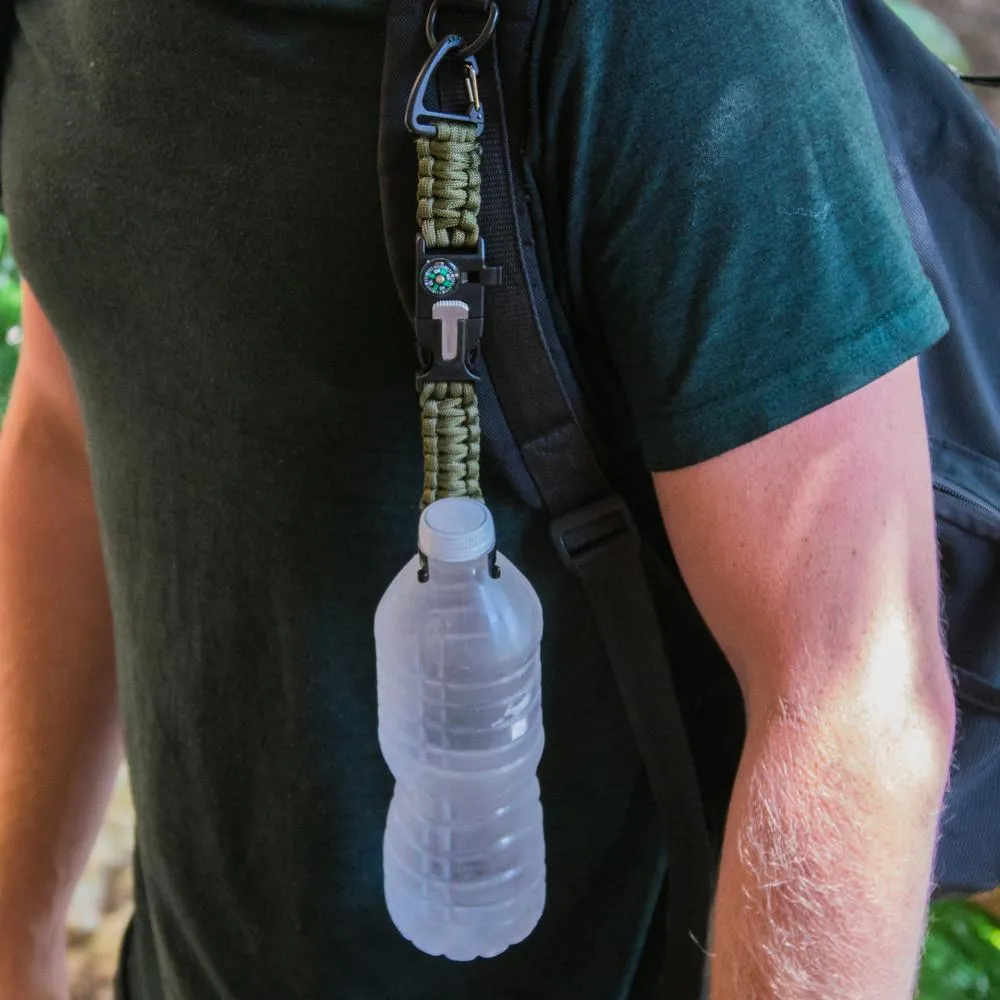 Stone Mountain Paracord Water Bottle & Bag Clip