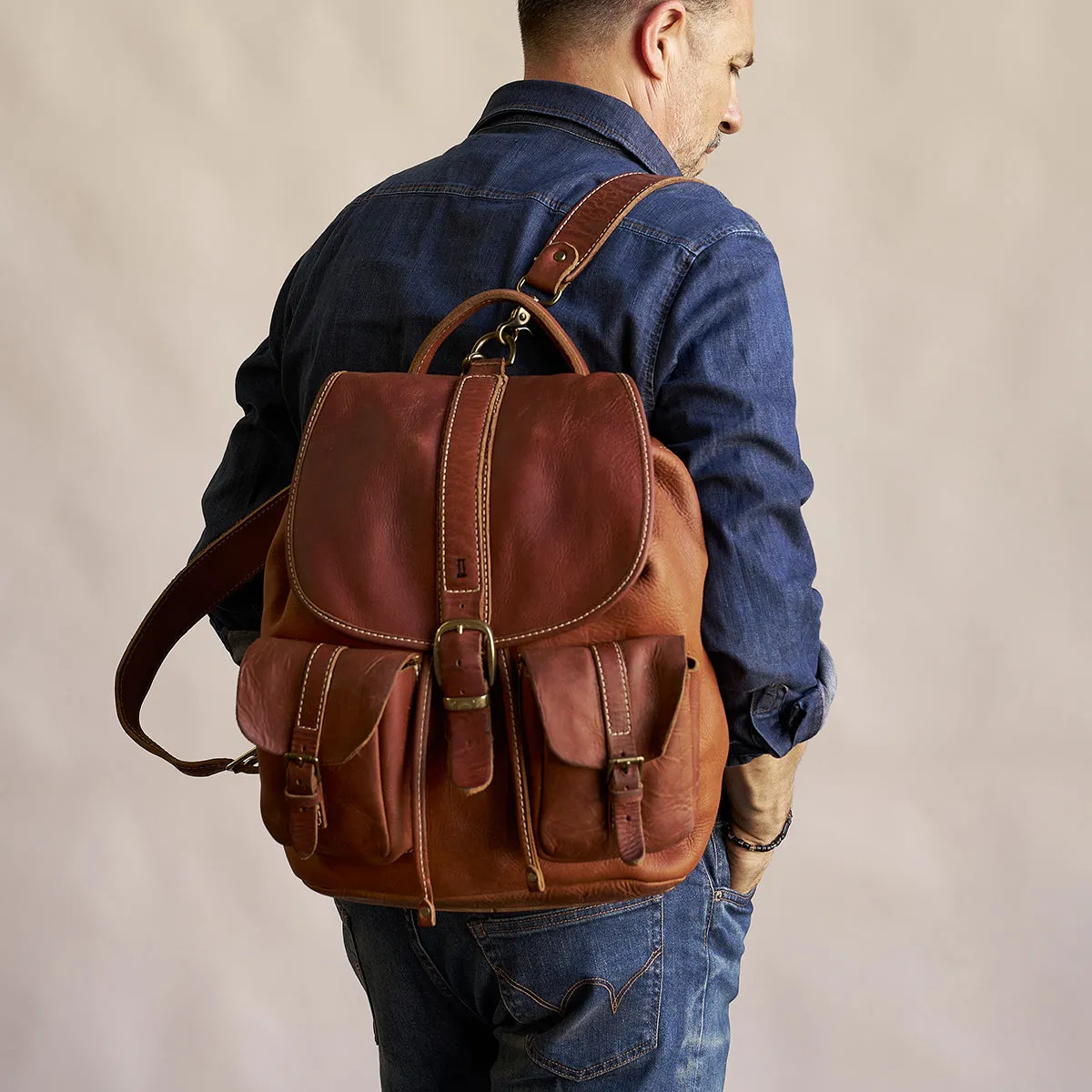 Stone-Washed Rucksack No.180