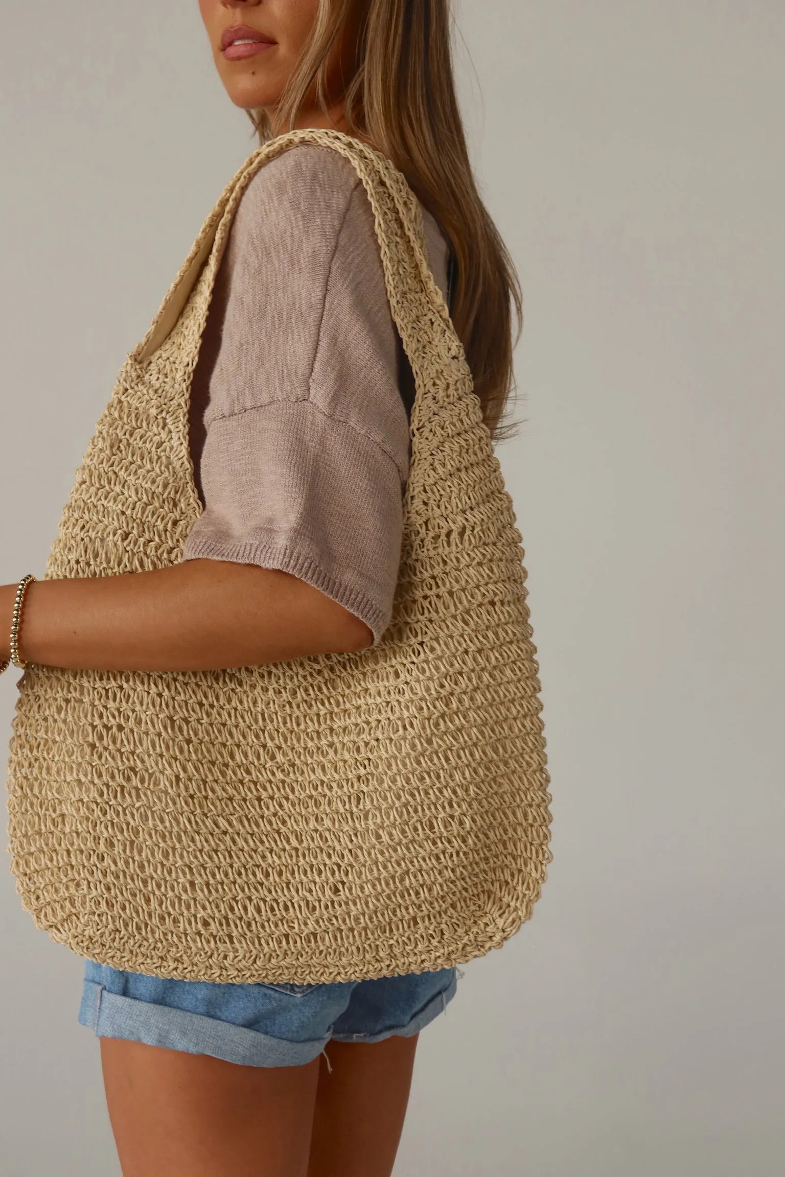 Straw Shoulder Bag