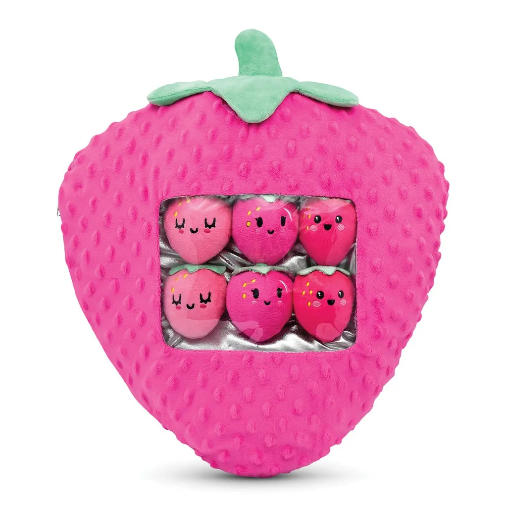 Strawberry Packaging Fleece Plush