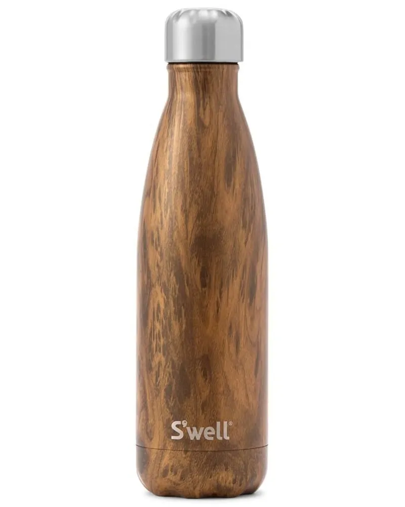 S'well Wood Collection Water Bottle 500 ml - Teakwood Print