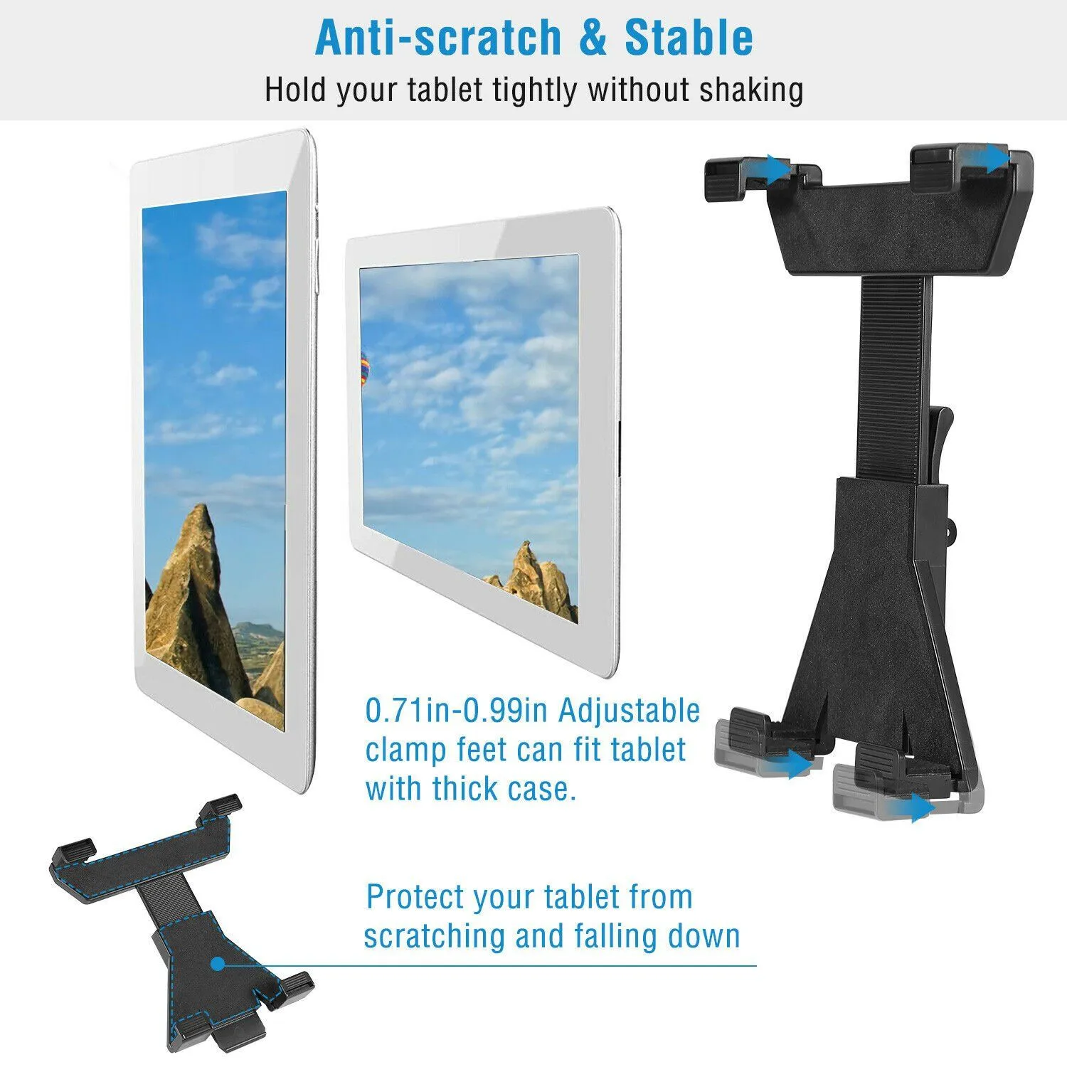 Table Mount 360° Rotating Tablet Tripod