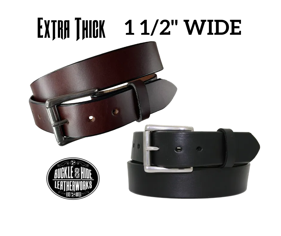 The "Winslow" Heavy Bridle Leather Belt