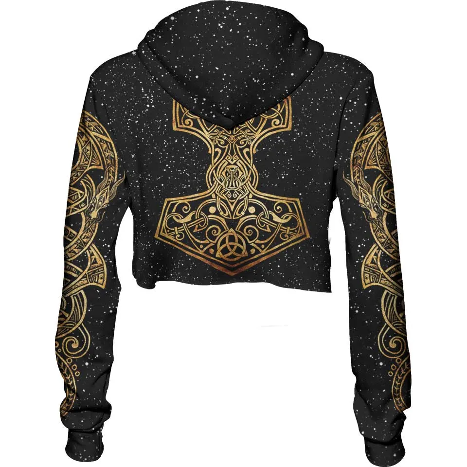 Theft of Mjölnir Crop Hoodie