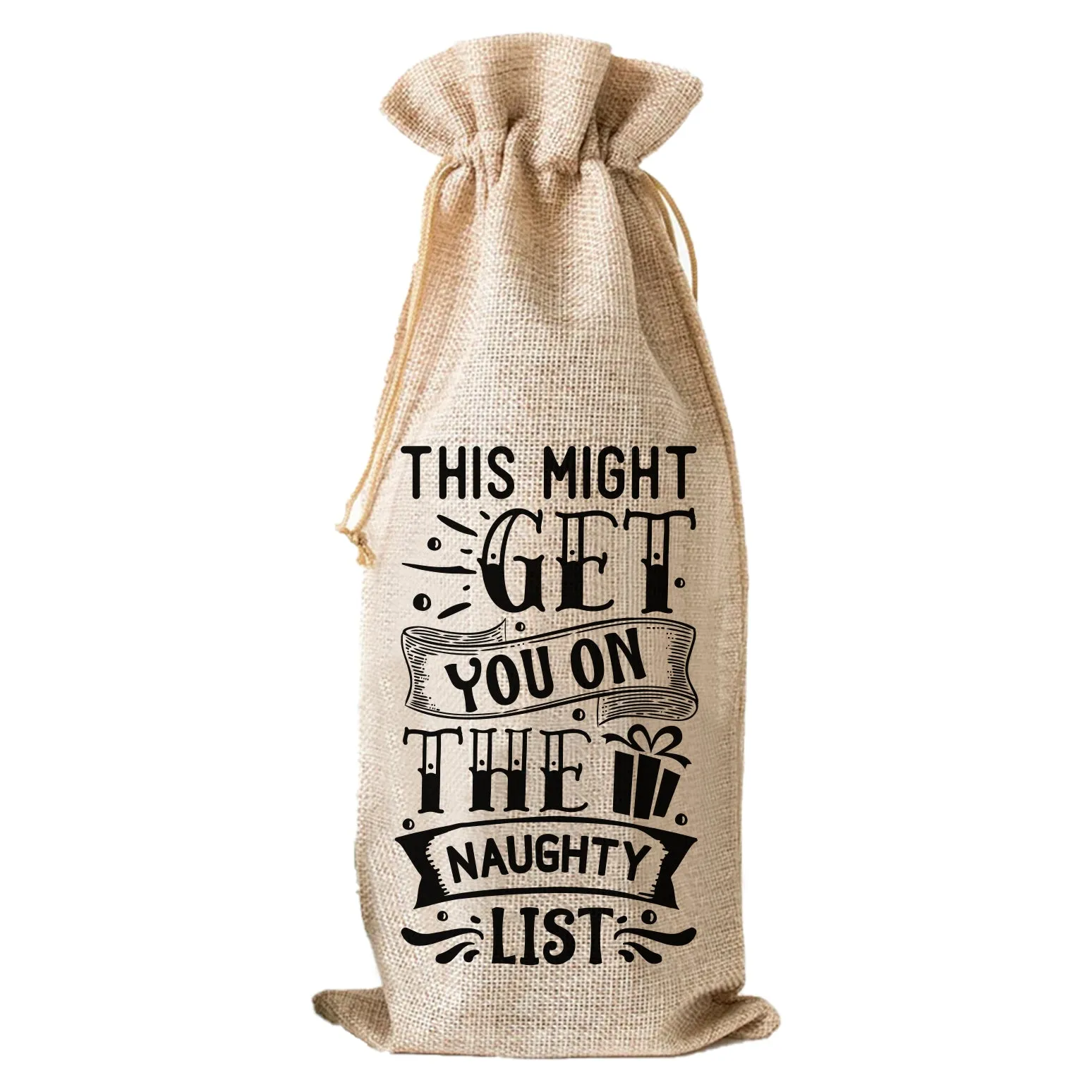 This Might Get You On The Naughty List - Wine Bag