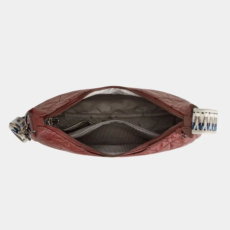 Travelon Anti-Theft Boho Slouchy Crossbody - Geo Paprika